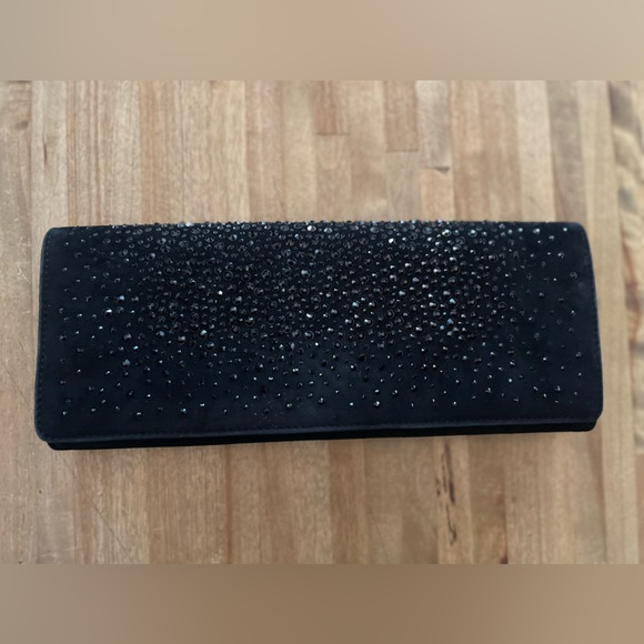 Gucci Suede Crystal Broadway Clutch - Picture 1 of 10